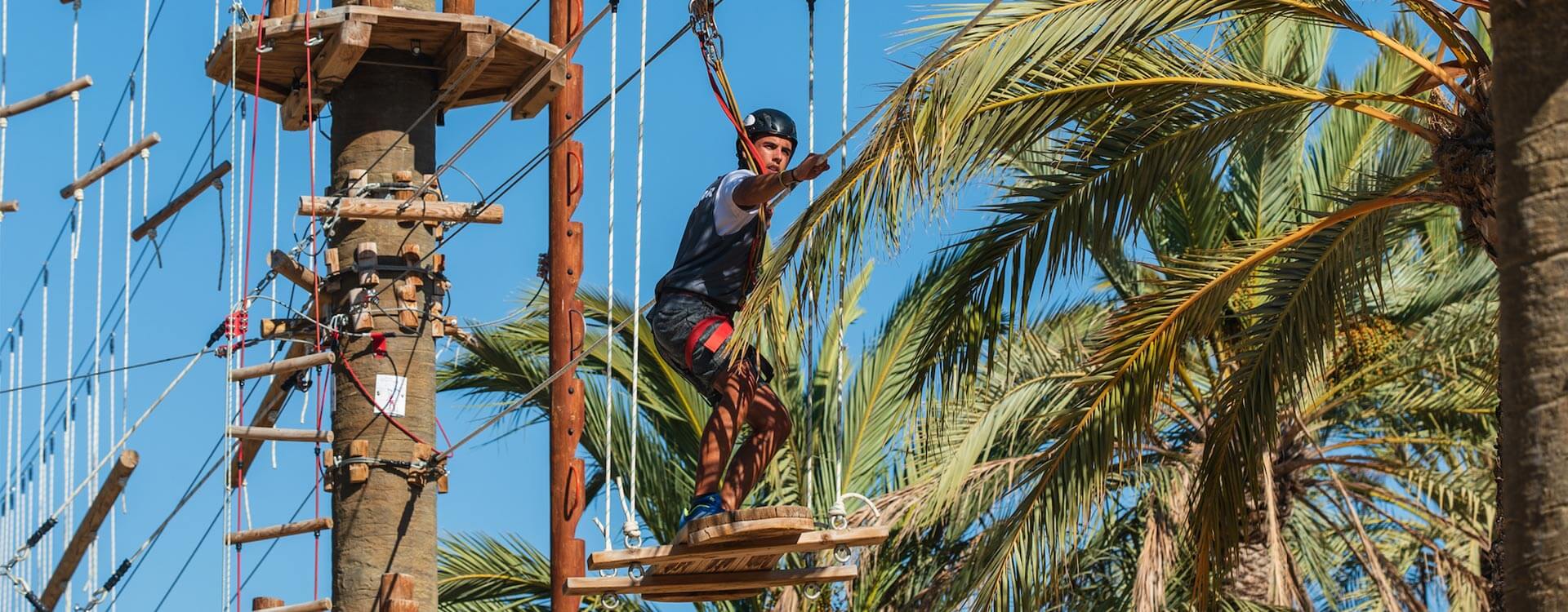 Recorrido del circuito senior del parque multiaventura de Elche